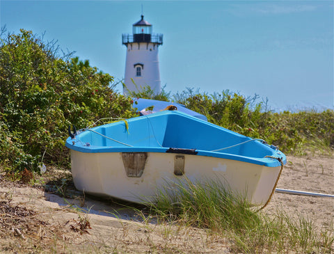 Edgartown Light and Dinghy